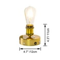 thumbnail image 5 of Kiven Operated Motion Sensor Table Lamp, Auto ON/OFF Battery Operated Nightstand Lamp, Rechargeable 2700K/Warm White LED Bedside Lamp for Restaurant Bedroom Bars Kitchen Shelf Home Decor Gold, 5 of 6