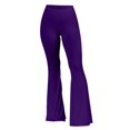 thumbnail image 5 of Jxximdong Leggings for Women Retro Hippie High Waisted Wide Leg With Pockets Long Flare Pants High Waisted Yoga Pants Purple M Yoga Pants, 5 of 5