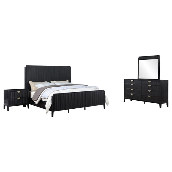 Brookmead 4-piece Eastern King Bedroom Set Black