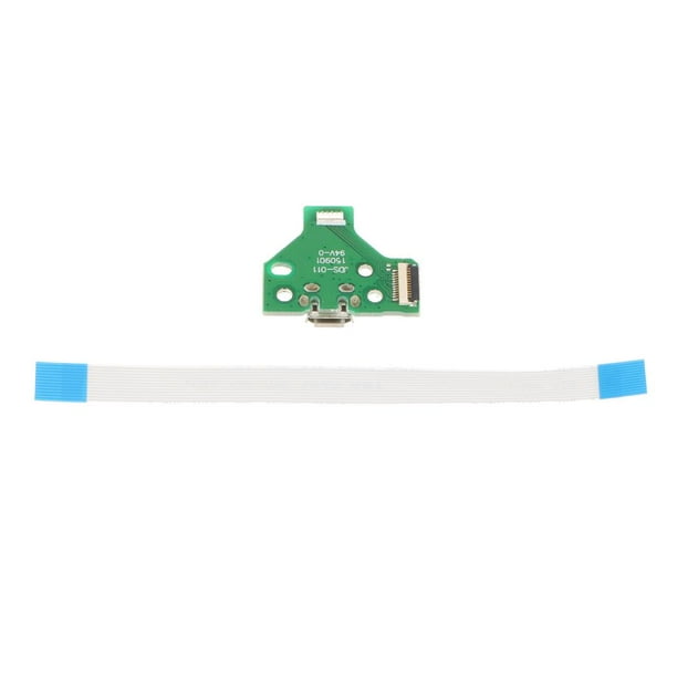 Repuesto de licencia de Enchufe de Carga de USB para JDS-011 con Cable de 12 Pernos para Regulador de Hugo Puerto de carga USB para PS4