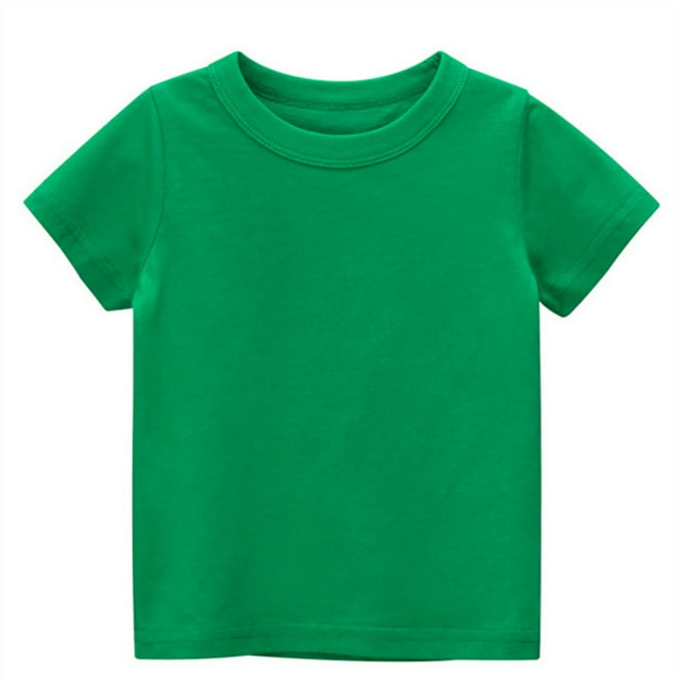 【ODOR】 Leeve tee (7 Colors) Phenas 7-Pack Kids' Solid T-Shirts, 100% Cotton, Crew Neck