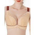 thumbnail image 1 of Women Front Closure Bra No Underwire Thin Padded Plus Size, 1 of 6