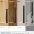 thumbnail image 4 of Amerock Maymont 12-5/8 inch (320mm) Center-to-Center Rectangle Matte Black Cabinet Pull Backplate, 4 of 7
