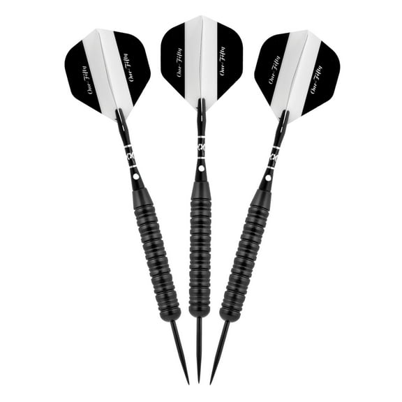 Elkadart Black 150 Jet Black Steel Tip Darts 24 Grams