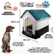 thumbnail image 2 of KE WOOW Casa Térmica para Mascotas, Ideal para Viaje, Abatible, Grande, Incluye Colchón y Placa Personalizada, Color Azul KE WOOW Casa térmica colapsable, 2 of 11