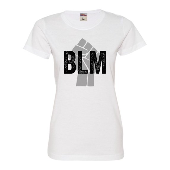 Womens Fist BLM Black Lives Matter Deluxe Soft T-Shirt