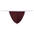 thumbnail image 2 of TANBOM Men's Thong Bulge Pouch Lightweight Breathable Tagless Design Comfortable G-Strings Brick Red XL, 2 of 6
