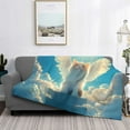 thumbnail image 2 of Naloa Sunshine Cute Winged Cat Flannel Blankets - Thick and Warm Blanket for Winter, Soft Fuzzy Plush King Blanket for All Seasons40"x30", 2 of 6