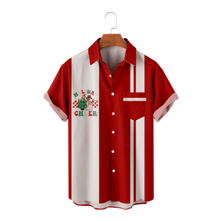 

MLSUN Men s Women s Fesival Beach Aloha Casual Holiday Shirt Novelty Beach Tops Front-Pocket Clothes for Teen and Adult