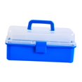 thumbnail image 1 of Organizador multiusos, caja de almacenamiento para arte y manualidades, organizador de esmalte de uñas, caja de costura y asa para coche en el lugar Azul, 1 of 8
