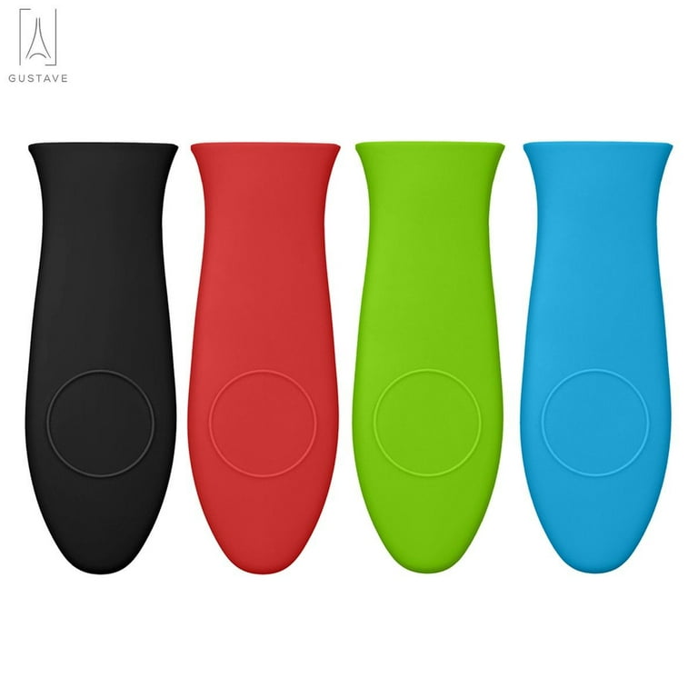4 Pack Silicone Hot Skillet Handle Cover Holders,Silicone Heat