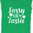 thumbnail image 4 of Inktastic Saint Patrick's Day Sassy Lil' Lassie with Shamrocks Boys or Girls Baby Bodysuit, 4 of 5