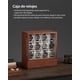 thumbnail image 3 of Caja para Relojes con 12 Ranuras, Expositor con Ventana, Chapa de Madera Maciza, Forro de Terciopelo, Marrón Café, 3 of 7