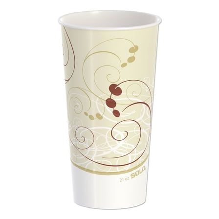 SOLO DWTG24W Thermoguard 24 oz Sustainable Forest Print Insulated Paper Hot Cups - White (600/Carton)