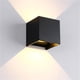 thumbnail image 2 of Lámpara de pared LED, luces de aplique de pared USB, lámparas de noche alimentadas por batería para dormitorio, habitación de niños, pasillo, escalera (negro, 2 unidades), 2 of 5