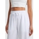 thumbnail image 3 of Pantalones Libin de lino para mujer, pernera ancha y cintura alta, color blanco, 3 of 7