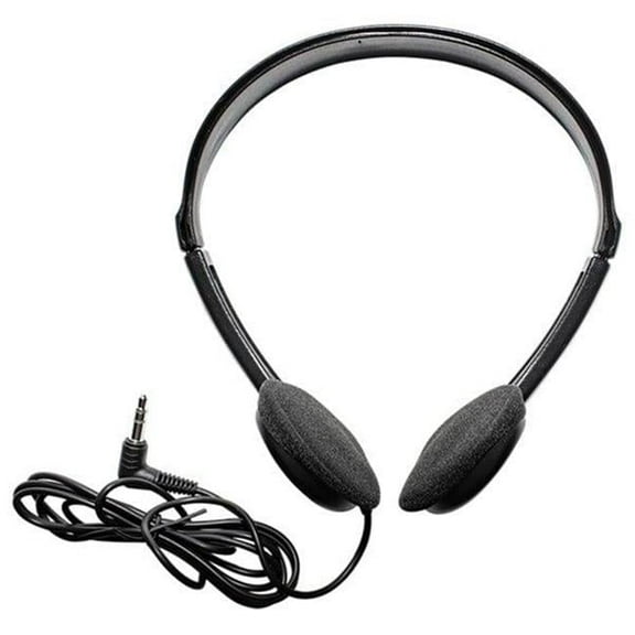 6 ft. Cord Adjustable Headband Wired Headphones with Microphone