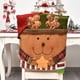 thumbnail image 1 of Juego de 2 fundas para respaldos de sillas navideñas, Papá Noel, muñeco de nieve, reno, funda para silla de mesa, decoración navideña para el hogar, cocina (A) ER, 1 of 5