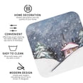 thumbnail image 4 of Balery 4 Pcs Watercolor Winter Landscape For Christmasleather Coasters Set, Drink Table Cup Coasters For Living Room Kitchen Coffee Decor, 4 of 9