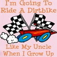 thumbnail image 2 of CafePress - Dirtbike Like My Uncle Infant Bodysuit - Baby Light Bodysuit, Size Newborn - 24 Months, 2 of 4