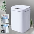 thumbnail image 6 of Dwellnix Automatic Trash Can with Infrared and Vibration Sensors, Touchless Sensor Trash Bin, Hands-Free Operation for Smart Home, 23x22x35cm Size, 4.23gal Capacity, White ABS Material, Kitchen and, 6 of 7