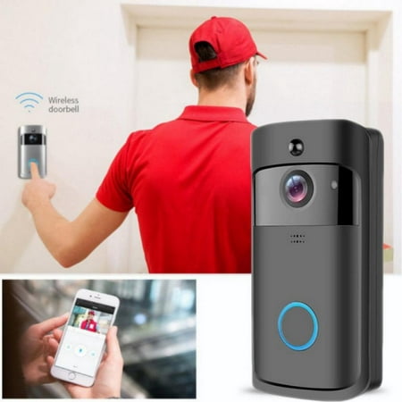 Video Doorbell Camera, 1080P Wireless WiFi Doorbell Camera With Chime, Cloud Storage, Two-Way Talk, PIR Motion Detection, Night Vision, HD Smart Security Camera Ring for iOS & Android Phone