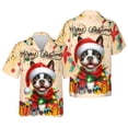 thumbnail image 3 of Merry Christmas Santa Boston Terrier Scarf Twinkling Lights Xmas Holiday Hawaiian Shirt Breathable Summer Unisex Merch Gentleman Dog Lover Gifts - 00022, 3 of 6