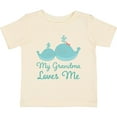 thumbnail image 3 of Inktastic My Grandma Loves Me Boys or Girls Baby T-Shirt, 3 of 5