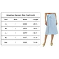 thumbnail image 6 of Amazhiyu Womens Pure Linen Summer Beach Midi Side Wrap Slit Skirt Causal, 6 of 8