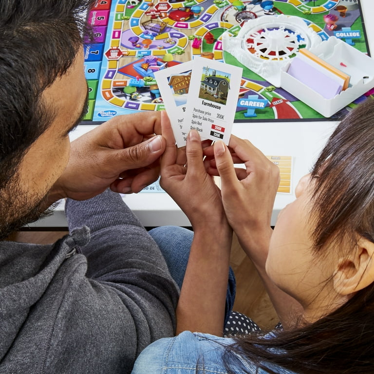 The Game of Life Game, Family Board Game, For Ages 8+, Pegs Come In 6 Colors