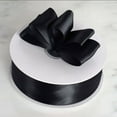 thumbnail image 3 of Efavormart 1 1/2" Satin Ribbon For Gift Package Wrapping, Hair Bow Clips & Accessories Making Crafting Wedding Decoration-Black, 3 of 11