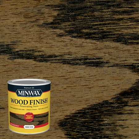 Minwax 70013444 Wood Finish Stain, Ebony, 1 Quart, (1 Piece, 1 Pack)