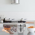 thumbnail image 4 of 2Pcs Salt Pepper Holders Stainless Steel Salt Containers Seasoning Bottles Spice Storage Cruets, 4 of 8