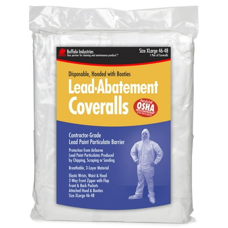 Buffalo Industries 68442 Extra Large Disposable Lead Abatement Coveralls