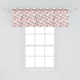 thumbnail image 2 of Ambesonne Flamingo Window Valance, Tropic Birds with Peonies, 54" X 18", Pale Pink Mint Green, 2 of 3