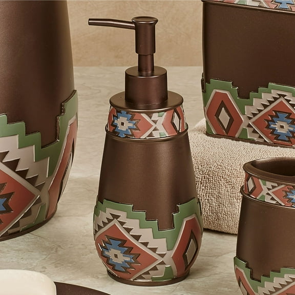 Valley View Southwest Embossed Lotion Soap Dispenser Multi Warm Lotion Soap Dispenser