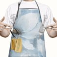 thumbnail image 2 of Apron Magnolia Flower Chef Kitchen Apron Cute Adjustable Apron for BBQ Painting Cooking, 2 of 7