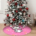 thumbnail image 7 of Lsque Sanrio Print Christmas Tree Skirt, Tree Skirt with Ties or Velcro, Perfect for Holiday Decorations, Halloween, and New Year-48", 7 of 7
