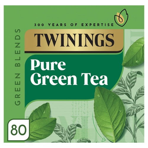 Twinings Green Tea 80's, British Import (Pack of 2)