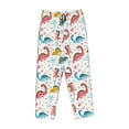 thumbnail image 4 of Naloa Dinosaur Print Women’s Ultra-Soft Comfy Pajama Lounge Pants with Pockets & Drawstring, 4 of 8