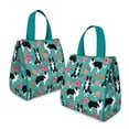 thumbnail image 2 of Border Collie Dog and Flower Florals Insulated Lunch Bag for Women & Adults,Large Portable Soft Cooler Lunch Bag,Thermal Food Storage Tote with Pearl Cotton,8.66L,8.75x5.75x9.5 Inch, 2 of 6