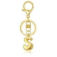 thumbnail image 2 of Hearth & Gear Custom Letter Keychain Key Ring For Initial Charm With Sturdy Metal Loop And Easy To Find Design For And Luggage, 2 of 5