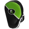 thumbnail image 4 of Kruzak Two-Tone Focus Mitts and Boxing Gloves Set for Kickboxing and Muay Thai MMA Training - Fitness Kit with Punching Pads for Martial Arts and Karate (Black/Green, 14 oz), 4 of 7