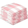 thumbnail image 4 of GZHJMY Pink Buffalo Plaid Kitchen Dish Towels 1 Piece,Absorbent Soft Dishcloths Towels Reusable Hand Towels Quick Drying Cleaning Cloth, Tea Towels,18" x 28" Washcloths Decorative Towels, 4 of 7