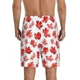 thumbnail image 6 of KLL Realistic Maple Leaf for Men's 1-Pack Shorts,Sleep Pajama Shorts for Men Soft Pj Shorts Men's Pajama Bottoms Sleepwear -4X-Large, 6 of 7