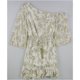 thumbnail image 1 of Rachel Zoe Vestido asimétrico de un hombro para mujer, Metálico, 4, 1 of 2