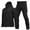 Black, variant on JURANMO Mens Tactical Clothing Set Military Zip Up Hooded Jacket and Ripstop Combat Pants Matching 2 Piece Sets Outdoor Sports Snowsuits with Pockets Limited Time Deals of The Day Army Green XL