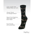 thumbnail image 3 of MeMoi Puppy Parade Beagle & Pitbull Bamboo Blend Crew Socks - Womens - Female, 9-11, Black, 3 of 7