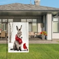 thumbnail image 3 of Amhnf Donkey With Red Scarf And Cardinal In Snow Garden Flag For Home Outdoor Garden Yard Decor 12x18 inch, 3 of 5