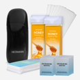 thumbnail image 1 of Kit de depilación con cera en roll-on NEOMANN Honey Wax, 2 cartuchos y 100 bandas, 1 of 7